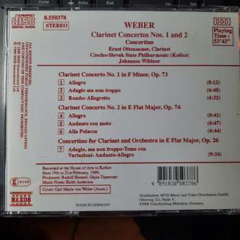 CD Carl Maria von Weber: Weber: Clarinet Concertos Nos. 1 And 2 - Concertino 249038
