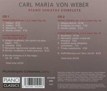 2CD Carl Maria von Weber: Weber: Complete Piano Sonatas 248900