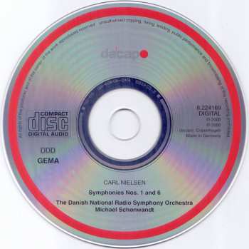 CD Carl Nielsen: Symphonies Nos. 1 & 6 / Schønewandt 116925