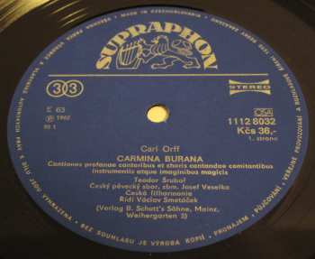LP Carl Orff: Carmina Burana 432601