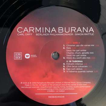 2LP Carl Orff: Carmina Burana 48803