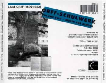 CD Carl Orff: Orff-Schulwerk Volume Two / Musik Für Kinder 264874