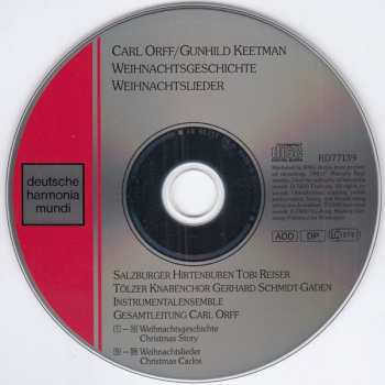CD Carl Orff: Weihnachtsgeschichte / Weihnachtslieder 366715