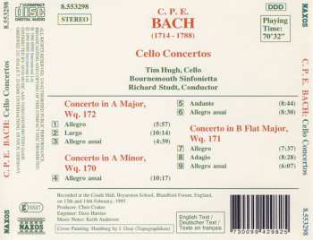 CD Carl Philipp Emanuel Bach: Cello Concertos 333186