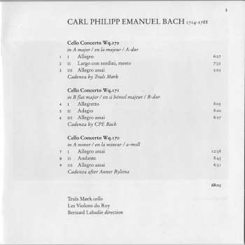 CD Carl Philipp Emanuel Bach: Cello Concertos 49272