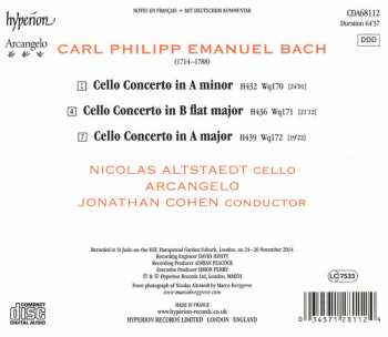 CD Carl Philipp Emanuel Bach: Cello Concertos 177136