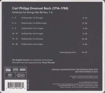SACD Carl Philipp Emanuel Bach: Sinfonias For Strings Nos. 1-6 273316