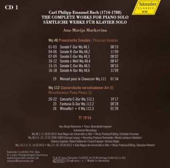 26CD Carl Philipp Emanuel Bach: Intégrale de l'œuvre pour piano seul 513163