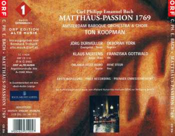 2CD Carl Philipp Emanuel Bach: Matthäus-Passion 1769 153521
