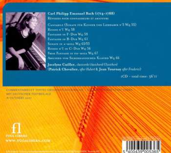 CD Carl Philipp Emanuel Bach: Rêveries Pour Connaisseurs Et Amateurs 332977