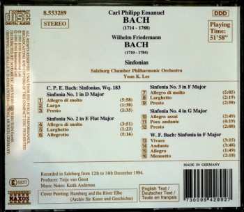 CD Carl Philipp Emanuel Bach: Sinfonias, Wq. 183, Nos. 1 - 4 / Sinfonia In F Major 319770