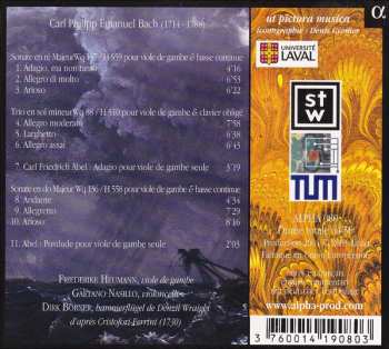 CD Carl Philipp Emanuel Bach: Solo A Viola Di Gamba Col Basso 336697