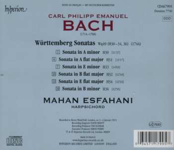 CD Carl Philipp Emanuel Bach: Württemberg Sonatas (Wq 49) 335576