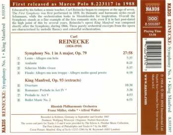 CD Carl Reinecke: Symphony No. 1 • King Manfred 314089