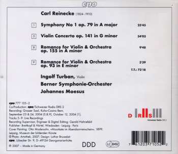 CD Carl Reinecke: Symphony No 1 - Violin Concerto - Romances 118787