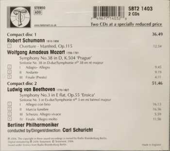 2CD Carl Schuricht: Carl Schuricht Conducts Schumann / Mozart / Beethoven 444626