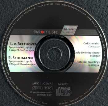 CD Carl Schuricht: Symphony No. 7 / Symphony No. 2 181416