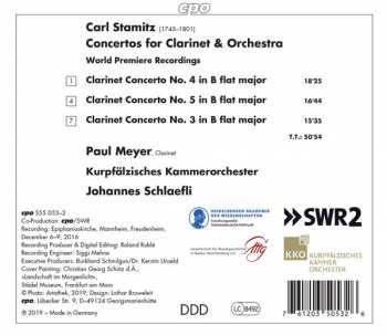 CD Carl Stamitz: Clarinet Concertos 3-5 151390