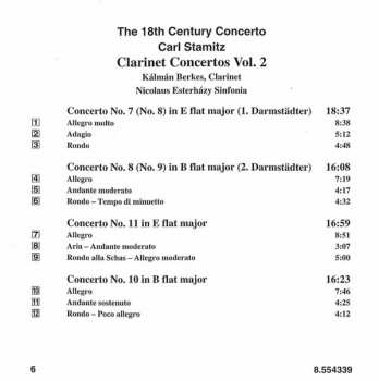 CD Carl Stamitz: Clarinet Concertos Volume 2 192781
