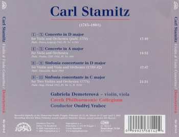 CD Carl Stamitz: Sinfonias Concertante In C & In D / Viola Concertos In A & In D 38973