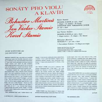 LP Carl Stamitz: Sonáty Pro Violu A Klavír 278630