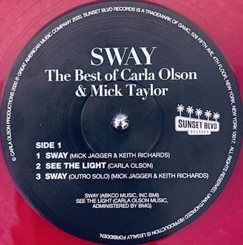 LP Carla Olson: Sway: The Best Of Carla Olson & Mick Taylor  LTD 58813