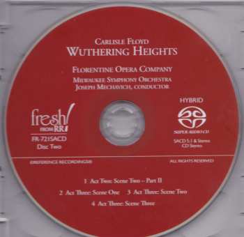 2SACD Carlisle Floyd: Wuthering Heights: An Opera In Three Acts 465650