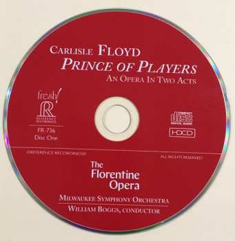 2CD Carlisle Floyd: Prince Of Players: An Opera In Two Acts 501833