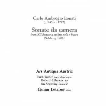 CD Carlo Ambrogio Lonati: Sonate da camera 182278
