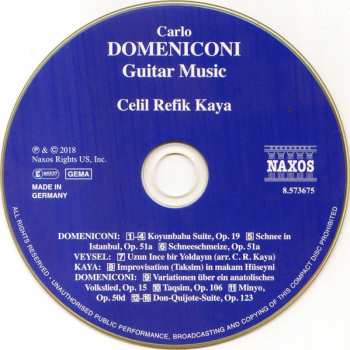 CD Carlo Domeniconi: Guitar Music Of Carlo Domeniconi 185419