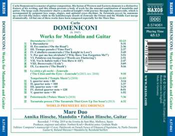CD Carlo Domeniconi: Works For Mandolin And Guitar 112856
