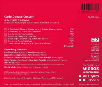 CD Carlo Donato Cossoni: Il Sacrificio d'Abramo 193766