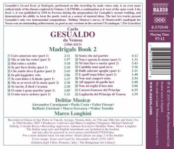 CD Carlo Gesualdo: Madrigals Book 2 282780