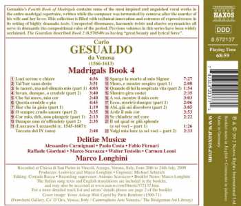 CD Carlo Gesualdo: Madrigals, Book 4 334141