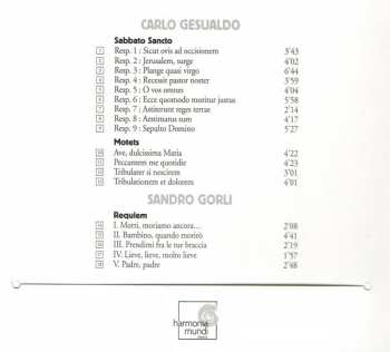 CD Carlo Gesualdo: Sabbato Sancto, Responsoria 96287