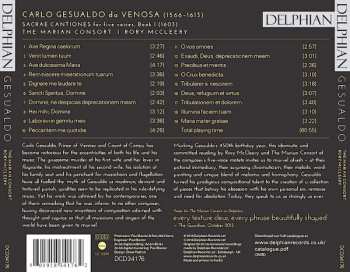 CD Carlo Gesualdo: Sacrae Cantiones 303075