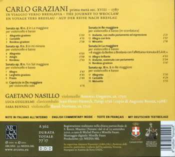 CD Carlo Graziani: Graziani: Sonate A Violoncello Solo E Basso 357877
