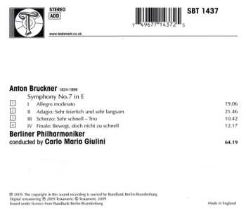 CD Carlo Maria Giulini: Symphony No.7 446712
