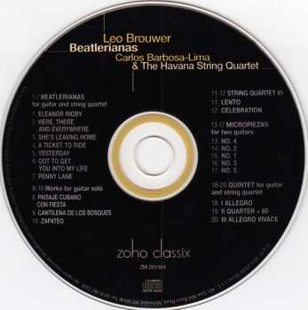 CD Carlos Barbosa-Lima: Leo Brouwer: Beatlerianas 96581