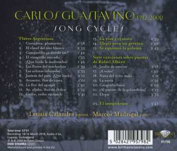 CD Carlos Guastavino: Song Cycles 123647