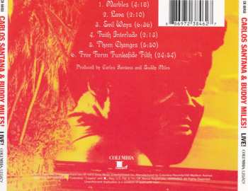 CD Carlos Santana: Carlos Santana & Buddy Miles! Live!
