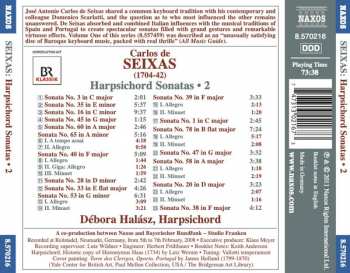 CD Carlos Seixas: Harpsichord Sonatas • 2 288798