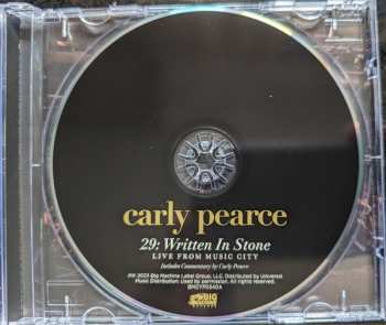 CD Carly Pearce: 29: Written In Stone Live From Music City 428332