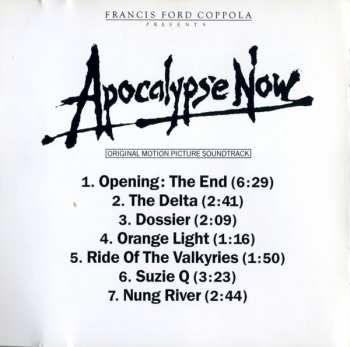 CD Carmine Coppola: Apocalypse Now (Original Motion Picture Soundtrack) 2547