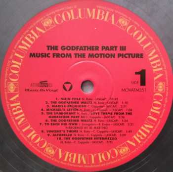 LP Carmine Coppola: The Godfather Part III (Music From The Original Motion Picture Soundtrack) DLX | LTD | NUM | CLR 406812