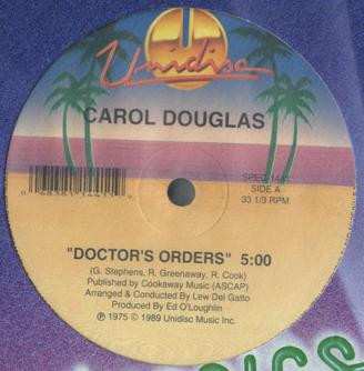 Album Carol Douglas: Doctor's Orders / I Want To Stay With You