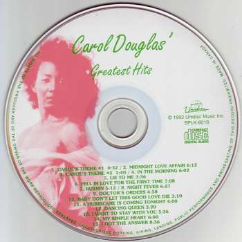 CD Carol Douglas: Carol Douglas' Greatest Hits 503914