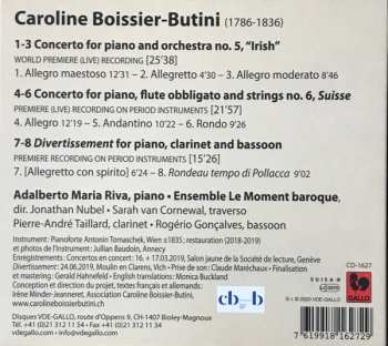 CD Caroline Boissier-Butini: Concertos Pour Piano N° 5 & 6 188594
