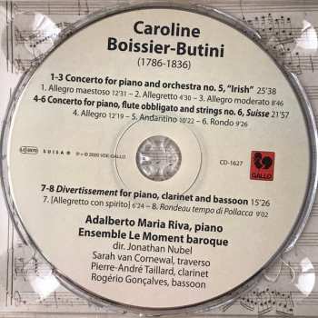 CD Caroline Boissier-Butini: Concertos Pour Piano N° 5 & 6 188594