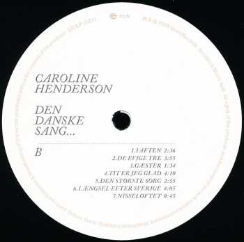 LP Caroline Henderson: Den Danske Sang... 131406